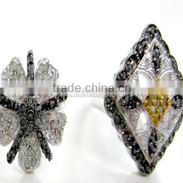 High Quality Rogh Diamond Engagement Rings photo-4