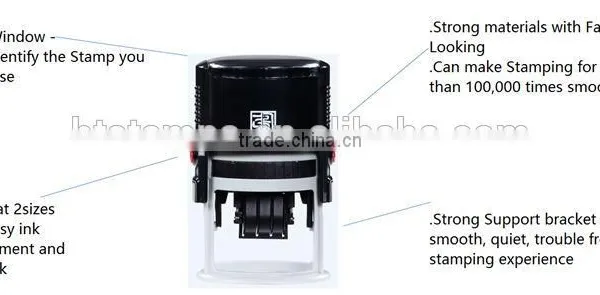 Office Use Custom Self Inked Automatic Date Stamp Oval 30x45 mm photo-4
