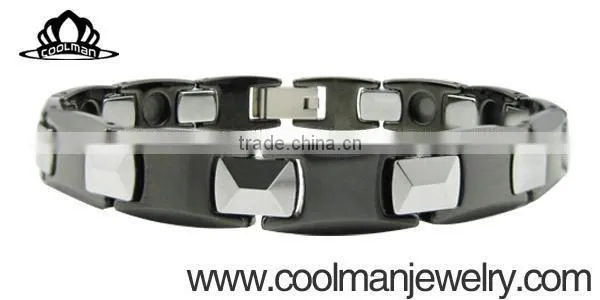 Best Selling Proudcts Black Ceramic and Magnetic Tungsten Bracelet