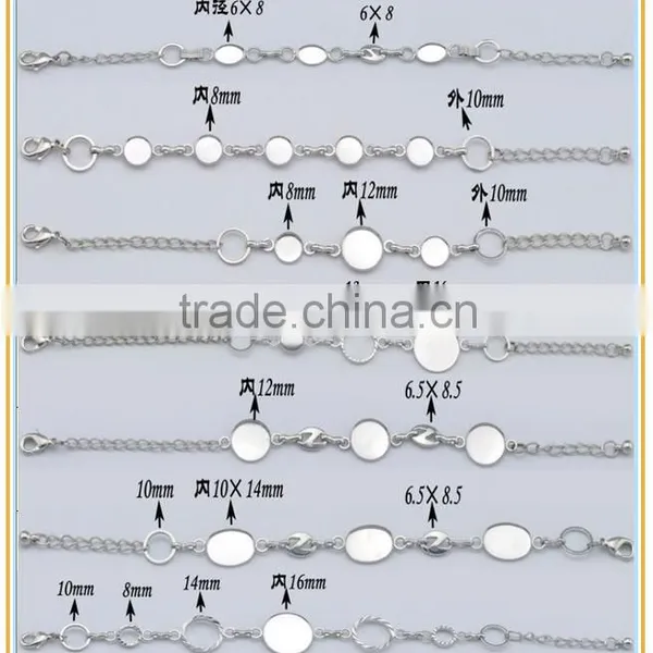 Silver Bezel Settings Costume Jewelry Necklace