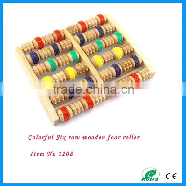 Wooden Reflexology Foot Massage Roller photo-2