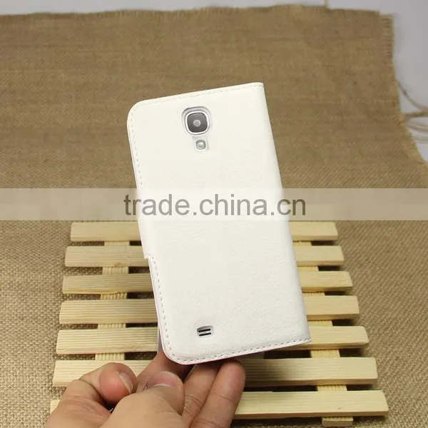 Hot Selling Ultra Thin Lichee PU Leather Case Wallet Folio Flip Cover for Samsung GALAXY S4 I9500 photo-2