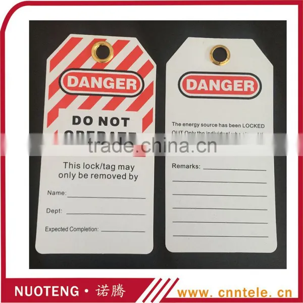 OEM Custom Made Safety Plastic Label Tags Lockout PVC Tags and Warning Signs photo-3