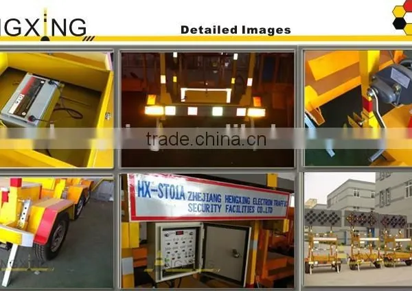 HX-ST01A Solar LED Traffic Trailer Mounted Arrow Board With 15 Or25 Lights photo-3