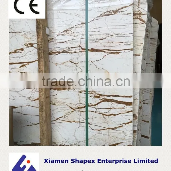 Golden Marble Slab Stone for Tiles on Sale photo-3