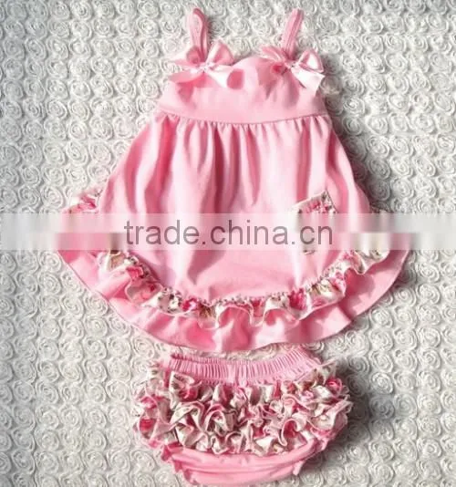 Stock Supply Type Pink Baby Clothing Set Sweet Little Kids Pink Baby Clothing Set photo-2