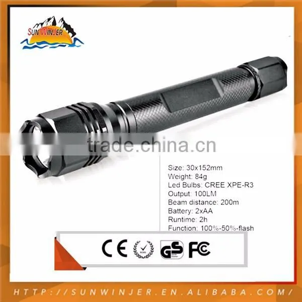 Widely Used Cheap Top Quality 3.7V Rechargeable Led Flashlight photo-3