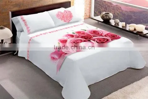 TWIN SIZE DUVET COVER SET (100% COTTON) - 4 PCS