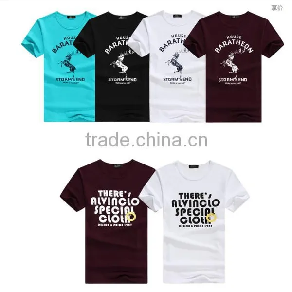 Wholesales Cheap 100% Cotton Men's T-shirts Tops and Blouse photo-2