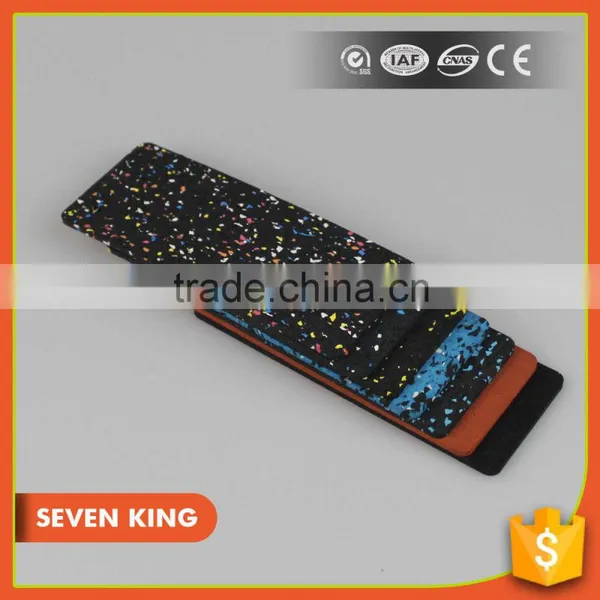Qingdao 7king Good Quality Anti Slip and Anti Fatigue Interlock Treadmill Usage Rubber Tile