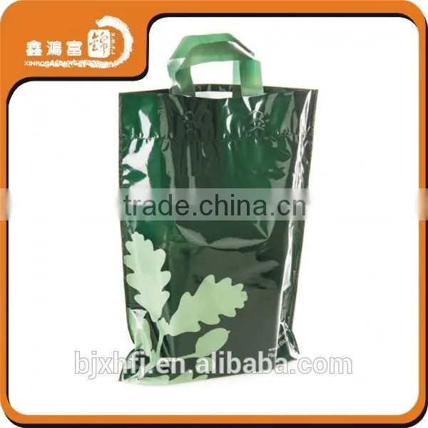 Custom Shopping Printing Packaging Plastic Bag Flexiloop Handle photo-3