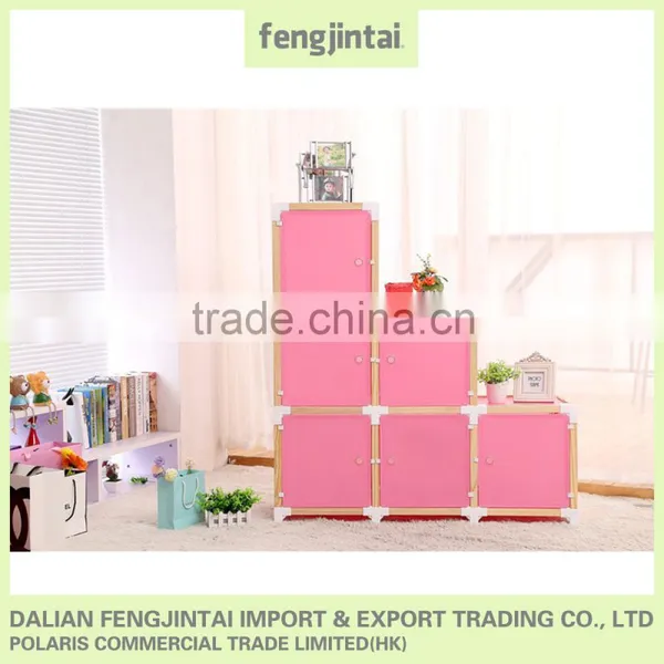 2016 New Arrival Multi Color Domiat Furniture Egypt Wooden Almira Image House Shape Wood Display Shelf Cubes Bookcase photo-2