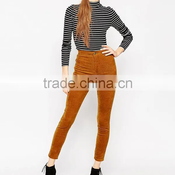 Top Quality Pants High Waist Spandex Strech Woman Slim Long Black Jeans photo-3
