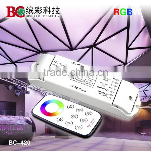 4 Channels Rgbw Strip Led RGBW Controller Wireless 5-24V With Push Dimming photo-4
