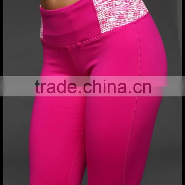 Kiteng 2016 New Design Yoga Pants Splice Clolor Panel on the Side of Waist Office In United States (USA)small Minimum photo-2