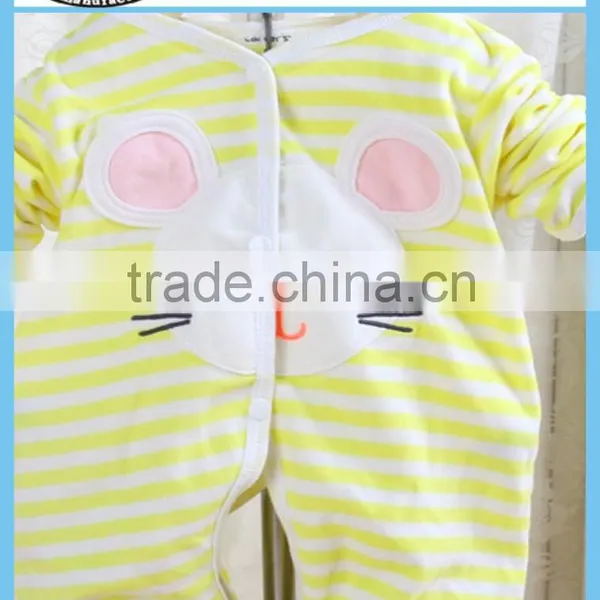 Cotton Plain Baby Lace Rompers