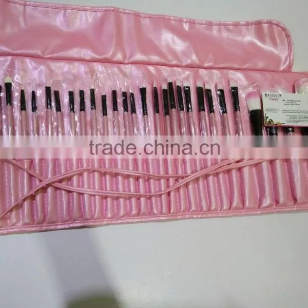 Girl's Pink 32 Pcs Make Up Tools Pincel Maquiagem Professional Superior Soft Cosmetic Makeup Brush Set + Pouch Bag Case photo-2