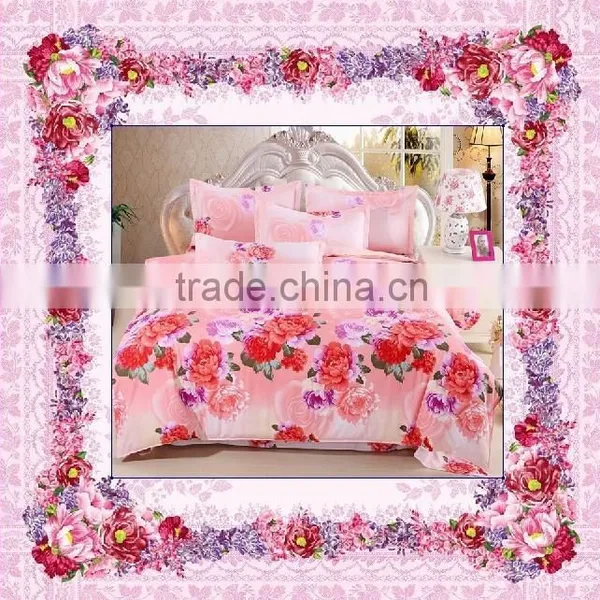 2016 Top Sale 100% Polyester Fabric Home Textile 3d Prainting Bedsheet photo-4