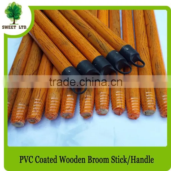 Household Cleaning Tools Plastic Cover Broom Wooden Stick Brush Wooden Handle photo-2