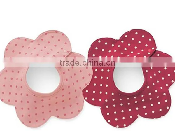 100% Cotton Infant Baby Bibs Flower Shape Decorate Waterproof Washable Cotton photo-4