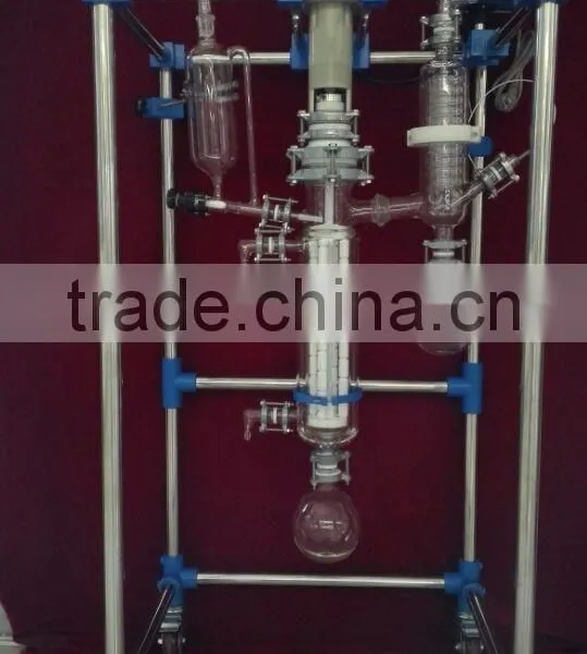 Short Path Distiller OR Wiped Film Evaporator Glass Jacket WFE-wiped Film Evaporator on Sale