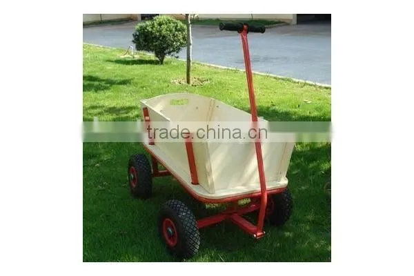 Children Wooden Hand Pull Cart photo-2