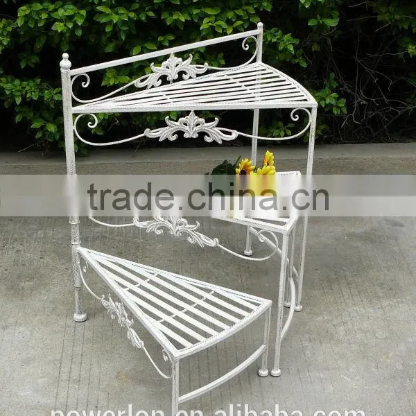 3-tier Shabby Chic Metal Flower Pot Stand PL08-5623 photo-2