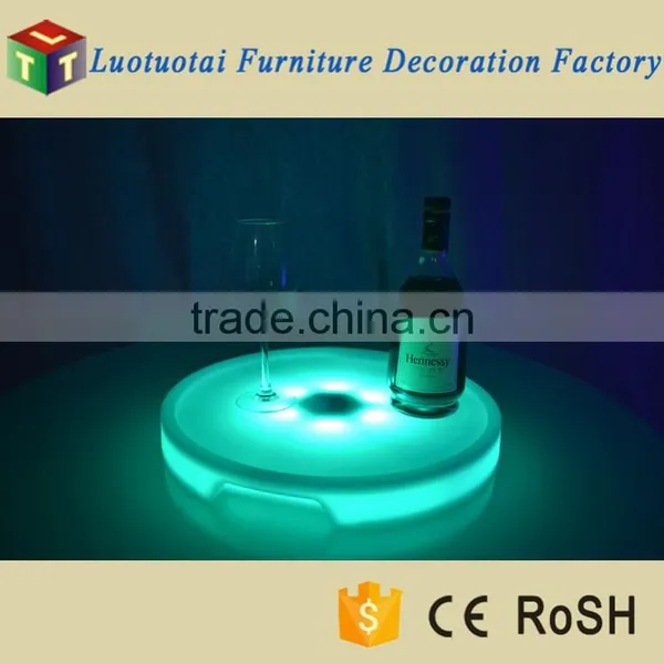 PE Material Round Shape RGBW Color LED Wine Pallet for Events/party/wedding photo-2