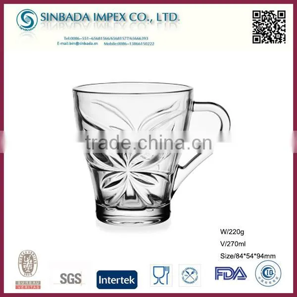 SGS Level KTZB21-2, New Design Wholesale Bulk Clear Glass Coffee Mug photo-4