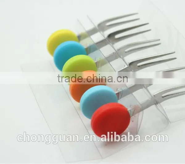Free Sample!!!Halloween Party New Design ECO-friendly FDA&LFGB Silicone Fruit Fork ,silicone Fruit Forks photo-6