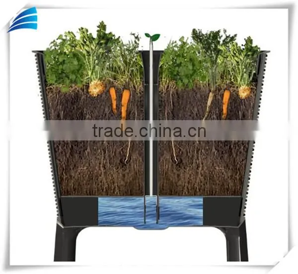 Outdoor Rattan Wicker Patio Garden Flower Plant Planter Raised Elevated Garden Bed photo-5
