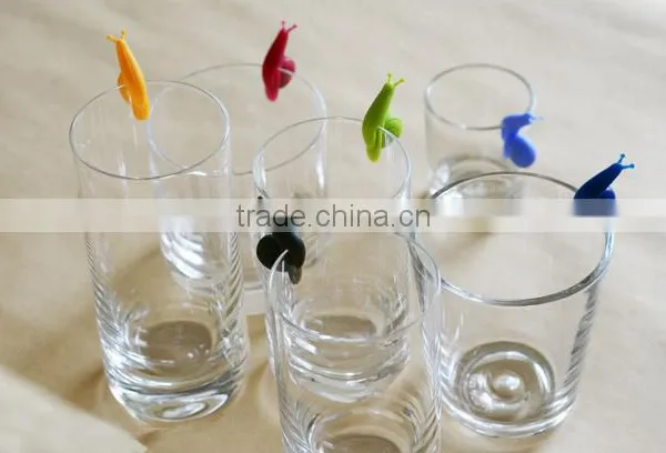 Ready Production Mould Wholesale Snail Shaped FDA/LFGB Food Grade Silicone Party Glass Markers photo-2