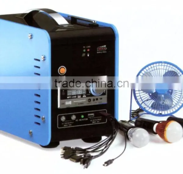 30W Portable Solar Power System With Mini Stereo photo-2