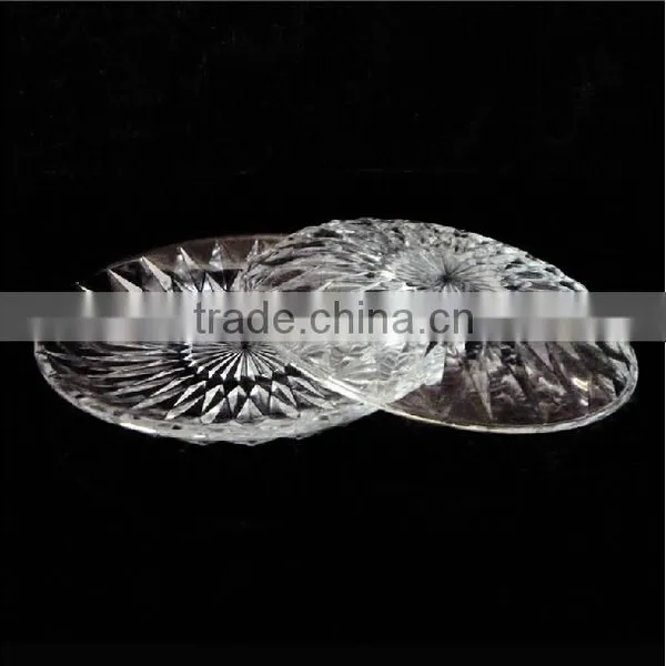 Colorful Glass Charger Plate Rack Set for Cake Pizza photo-3