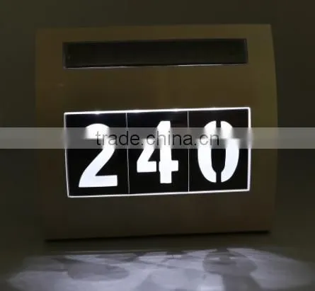 Stainless Steel Led House Number Light With Solar Light photo-3