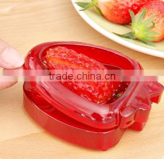Factory Direct Sell Cheap Plastic Strawberry Slicer Strawberry Cutter photo-3