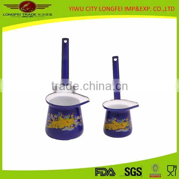 2015 Hot Sale Biue Enamel Coffee Warmer Can /coffee Pot photo-3
