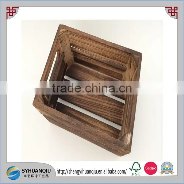 Vintage Style Wooden Apple Box Fruit Box County Decor photo-2