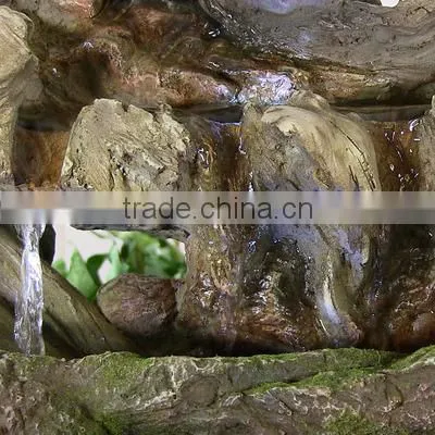 Aged Tree Trunk Tabletop Fountain With LED Lights photo-3