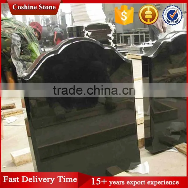 UK Style Shanxi Black Granite Tombstone & Memorial Monuments photo-6