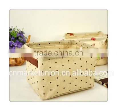 ZAKKA Cotton Waterproof Girl Desktop Clutter Storage Basket Arrangement Basket Snack Basket Storage Box photo-2