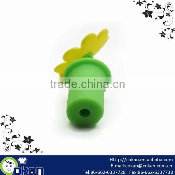 3D Flower Shape Silicone Wine Stopper,Wine Plug,Bottle Stopper CK-KT428 photo-3