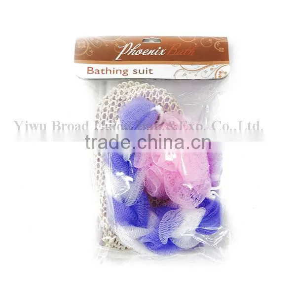 3PC Sponge Massage Ball Bath Scrub, Bath Sponge Set photo-2