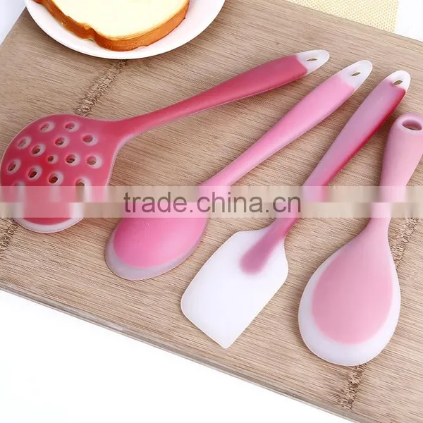 Top Quality Double Colors Silicone Kitchenware Set Utensil photo-6