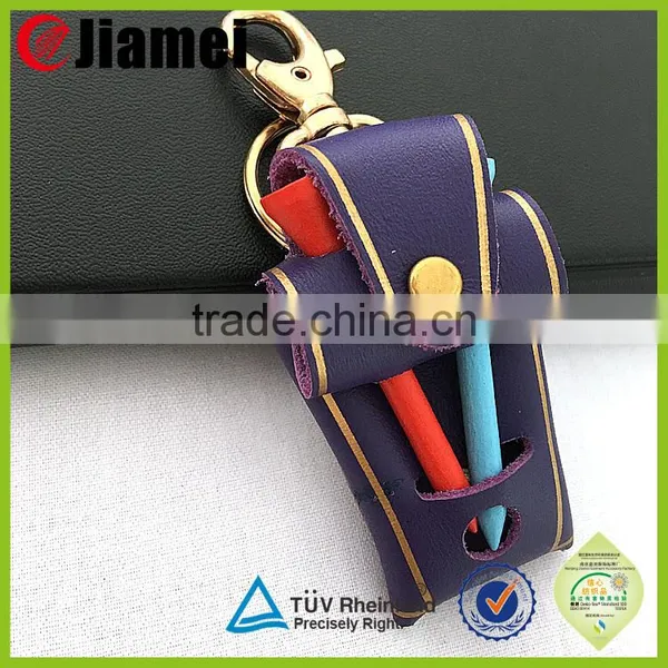 Custom Handmade New Design Blank Oval Leather Keyring photo-4
