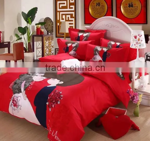 Top Selling King Size Digital Printing Flat Sheet/ Flat Bed Sheet/ Bedspread photo-4