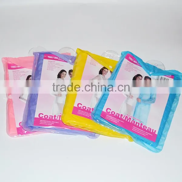 Adult Practical 100% PVC Raincoat Printing Logo photo-4