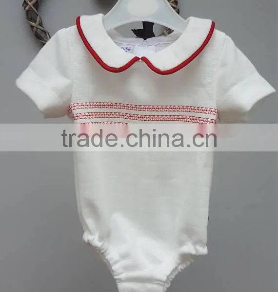 Wholesale Spanish Baby Clothes for 1year Old With Red Embroiderey photo-3