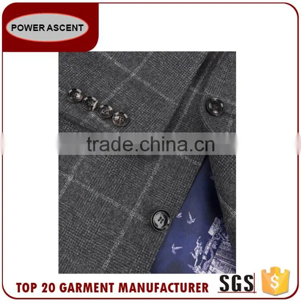 2017 Made In China Vintage Trendy Checked Suit Jacket Blazer Men Suit photo-2