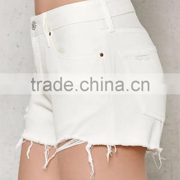 White Wash and Edgy Destruction/women Shorts/board Shorts/blank Board Shorts Wholesale photo-4